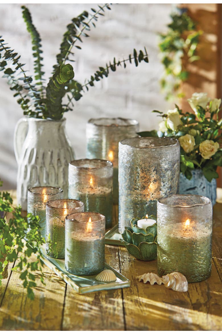 Large Organic Citronella Eucalyptus Scented Candle 58hr, Alternate, color, Green