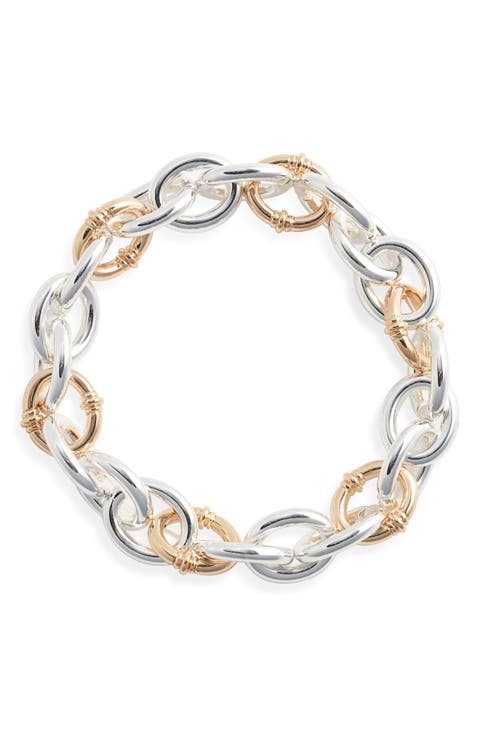Oval Link Stretch Bracelet