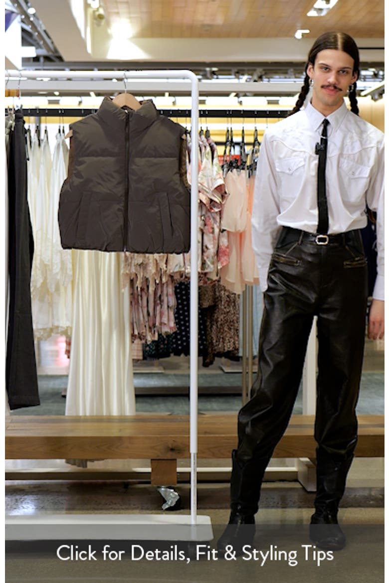 Quilted Crop Puffer Vest video
