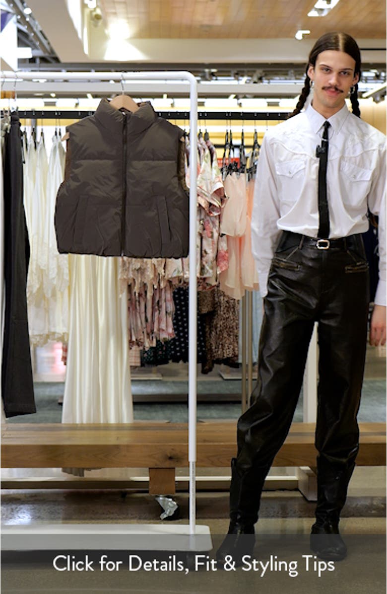 Quilted Crop Puffer Vest, sales video thumbnail