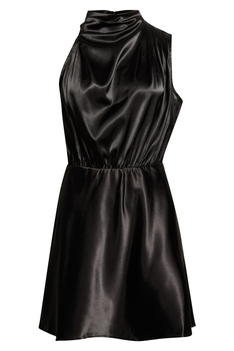 Esmena Sleeveless Minidress, Alternate, color, BLACK