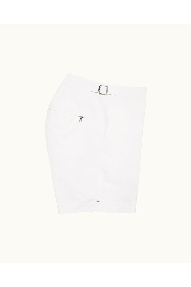 Setter Shorter Length Swim Shorts, Alternate, color, White