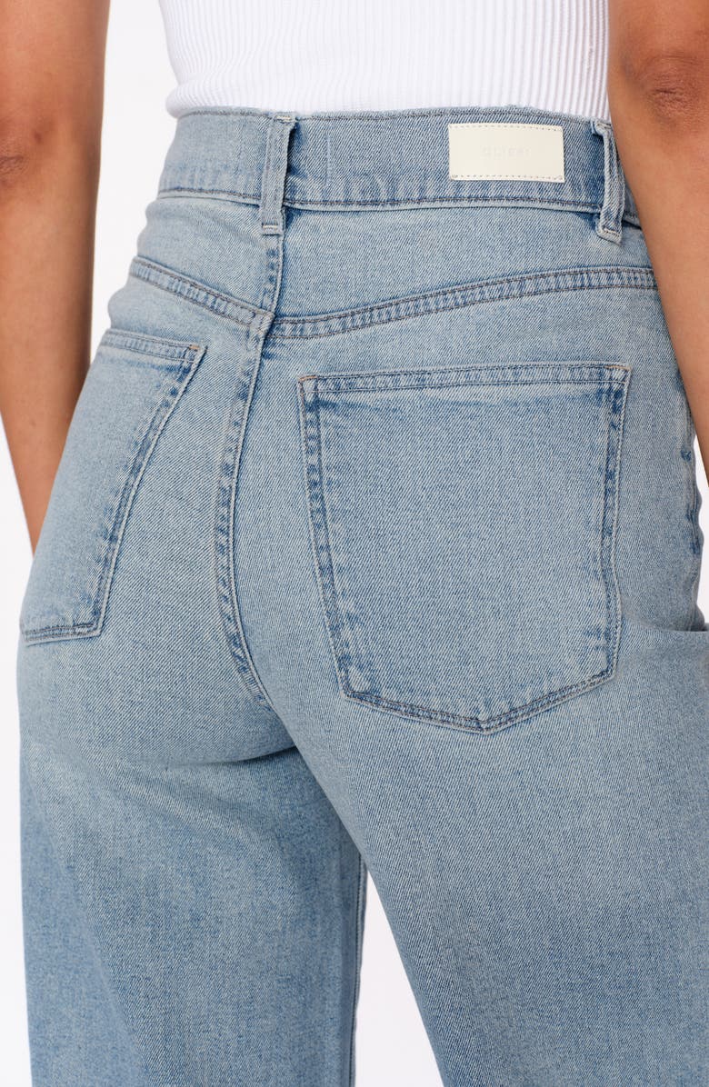 DL1961 Hepburn Raw Hem High Waist Ankle Wide Leg Jeans, Alternate, color, 