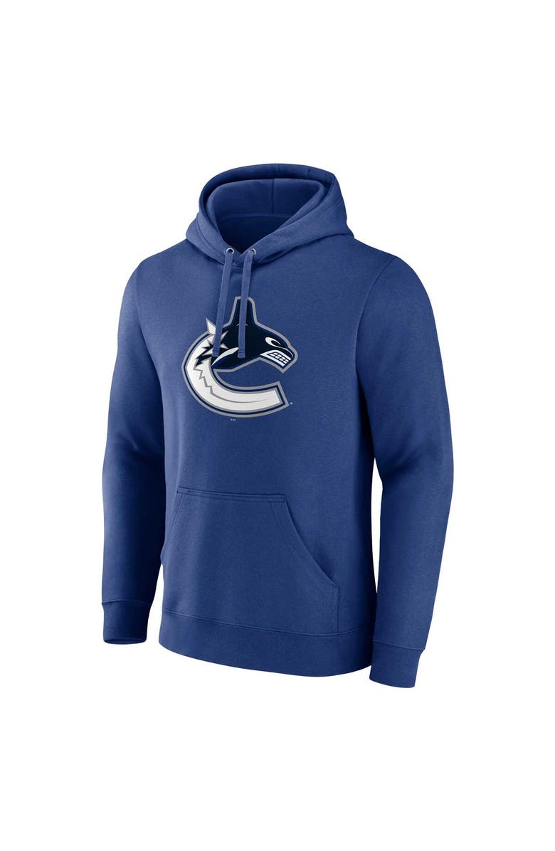 FANATICS Men's Fanatics Branded Blue Vancouver Canucks Primary Logo Pullover Hoodie, Alternate, color, Blue