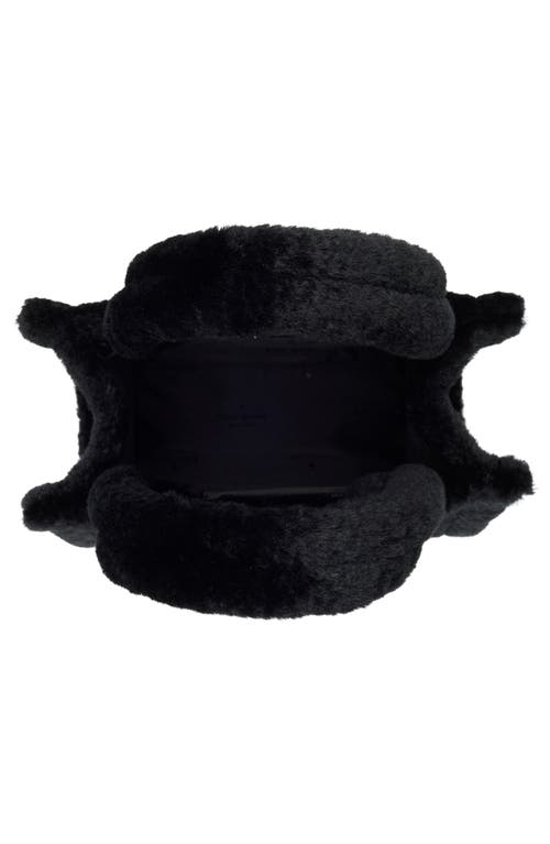 Kate Spade New York Ellie Faux Fur Small Tote Bag In Black