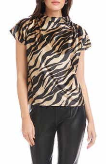 Emmeline Cowl Neck Velvet Top