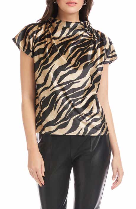 Emmeline Cowl Neck Velvet Top