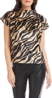 FIFTEEN TWENTY Emmeline Cowl Neck Velvet Top