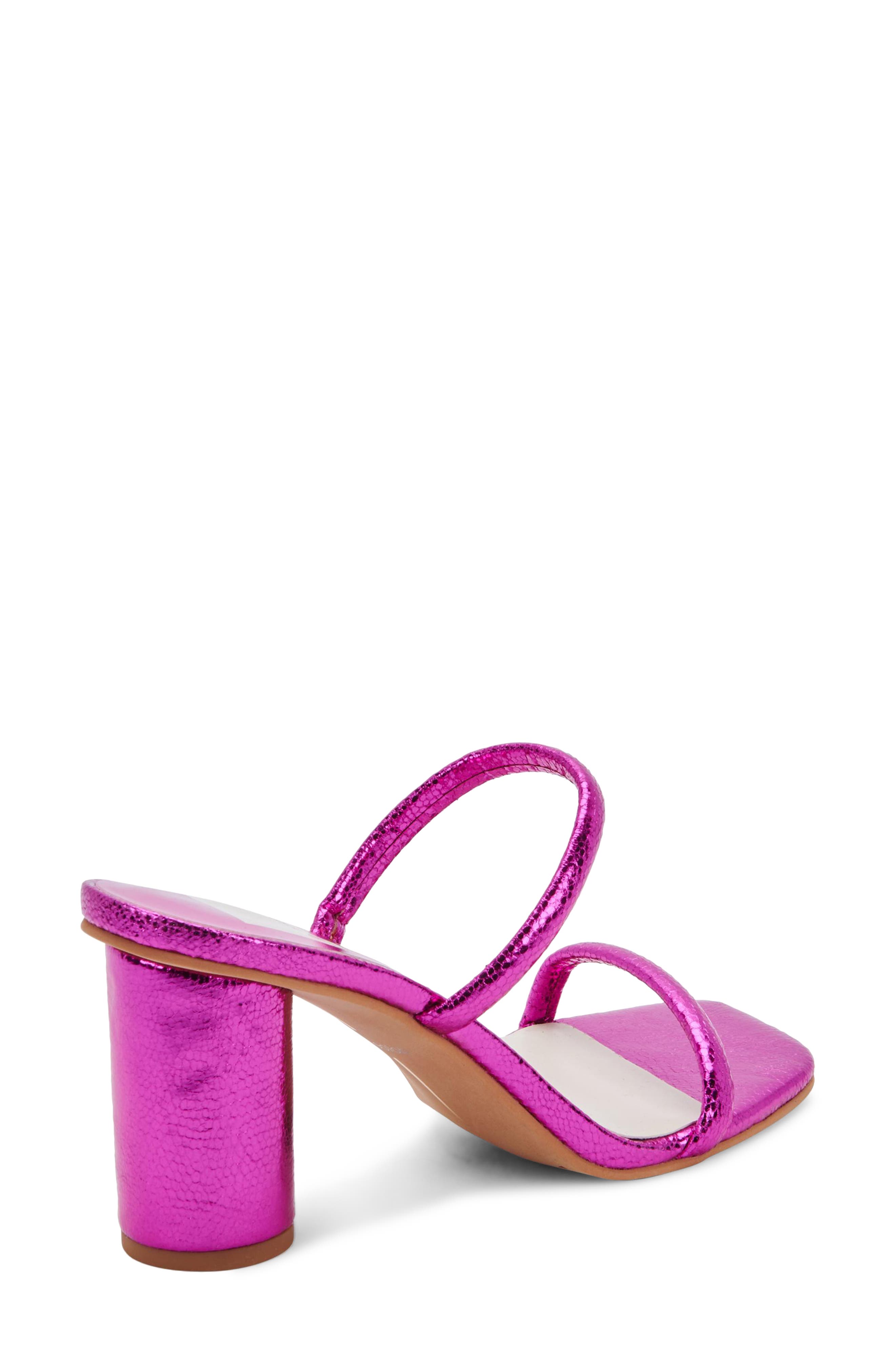 Noles City Slide Sandal, Alternate, color, ELECTRIC PINK METALLIC STELLA