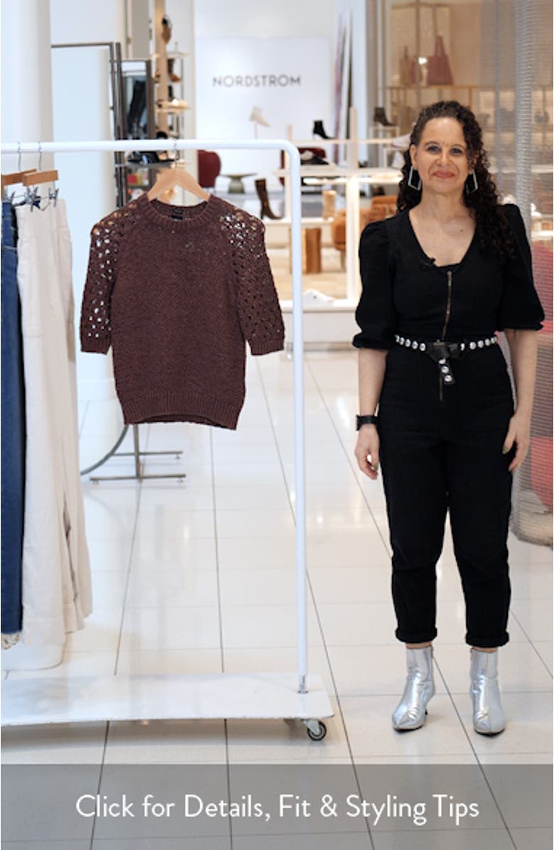 Fanuka Tape Yarn Open Knit Top, sales video thumbnail