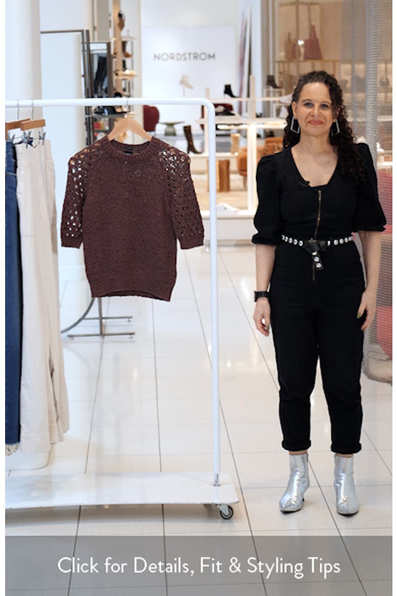 Fanuka Tape Yarn Open Knit Top video