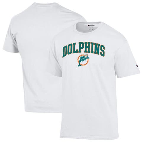 Men's Champion White Miami Dolphins Arch Over Logo T-Shirt