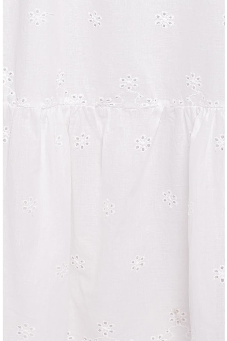 Sharlice Eyelet Cotton Maxi Dress, Alternate, color, WHITE