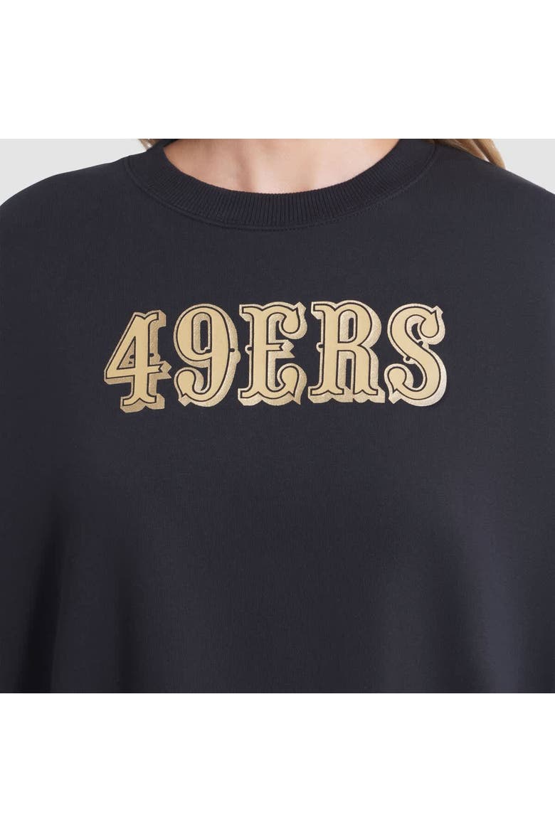 Women's Nike Black San Francisco 49ers 2025 Rivalries Collection Oversized Phoenix Fleece Sweatshirt, Alternate, color, Black