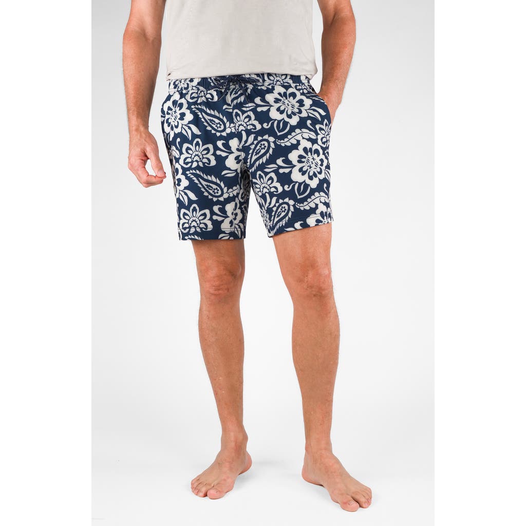 Tailor Vintage Hybrid 4-way Stretch Swim Shorts In Blue