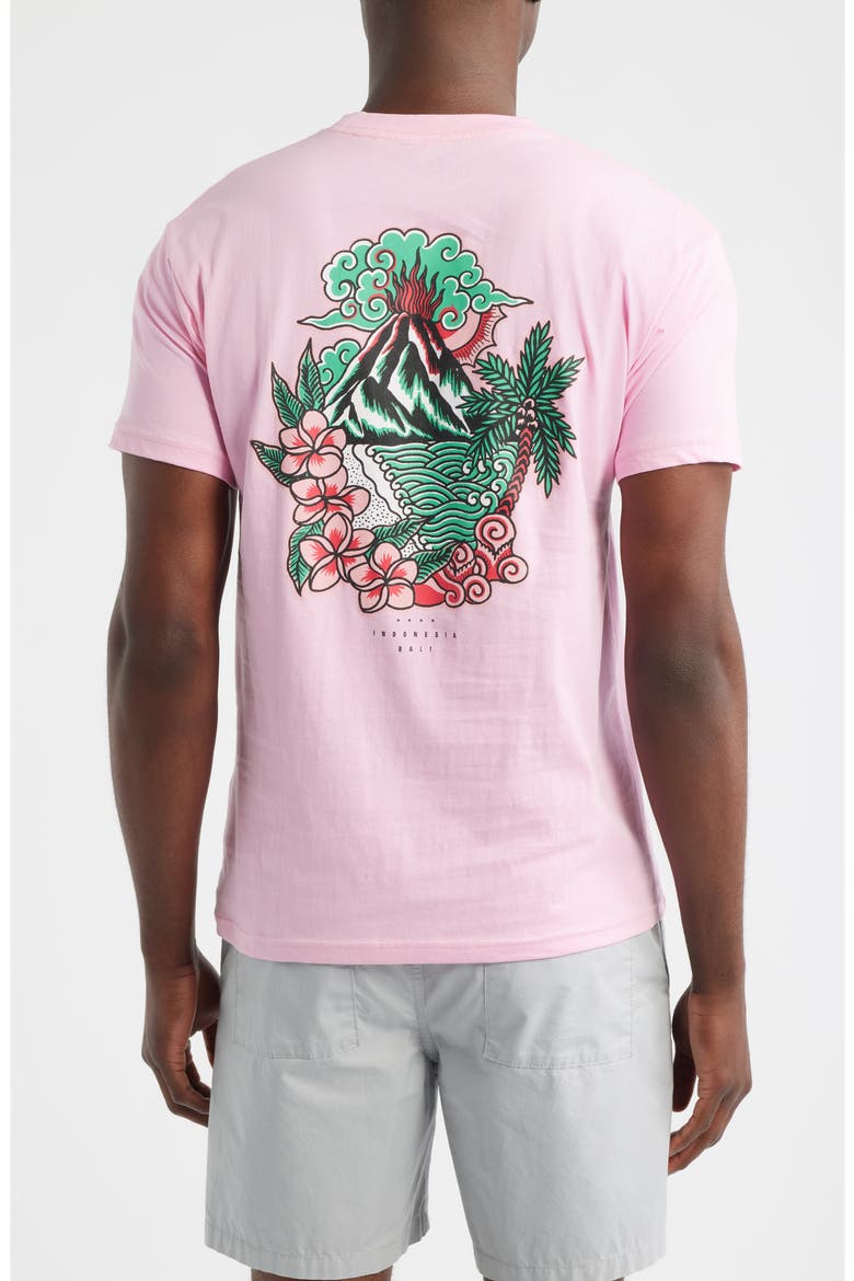 Mount Agung Graphic T-Shirt, Alternate, color, PINK