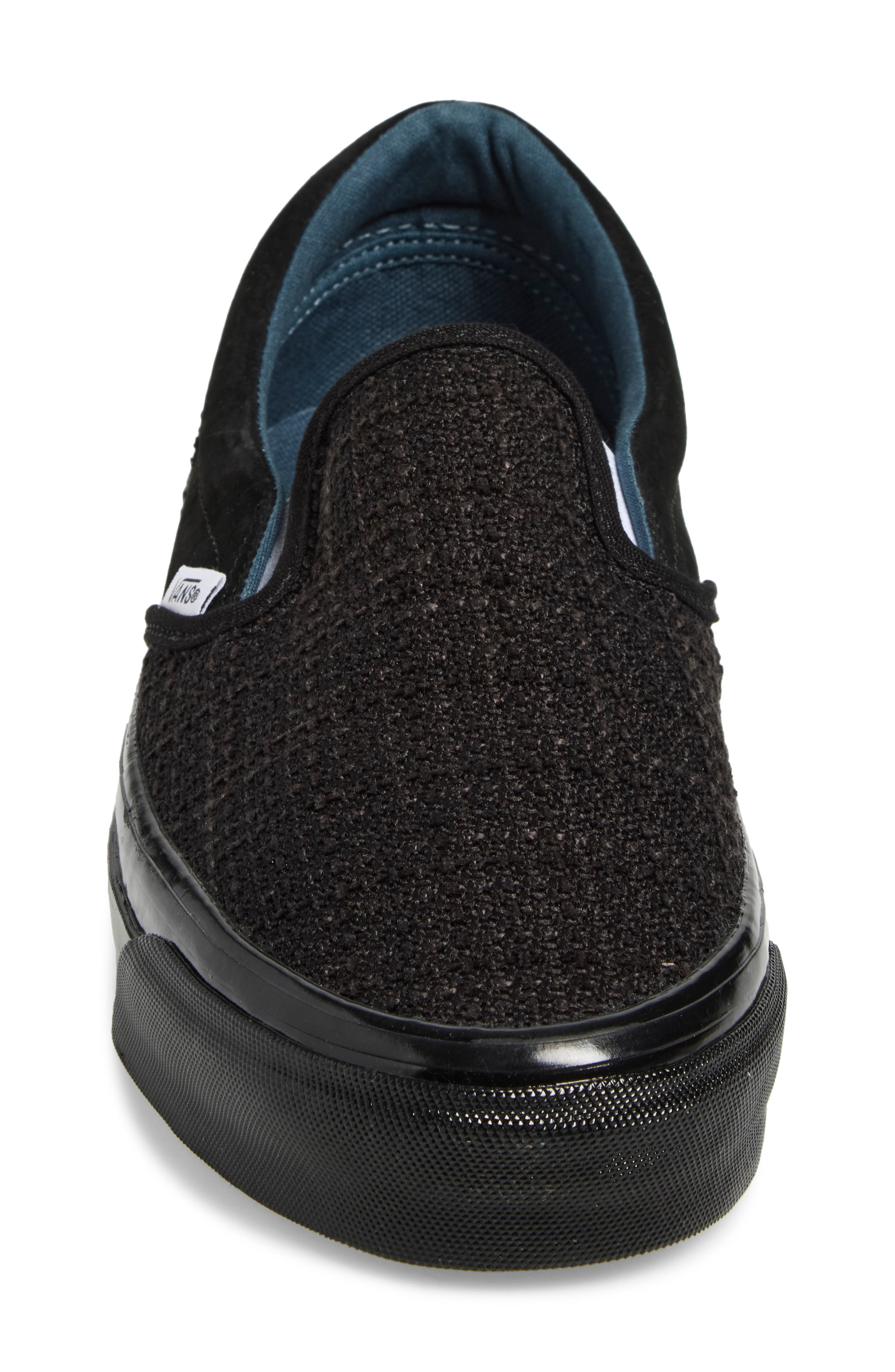 Classic Slip-On 98 Tweed Black Sneaker, Alternate, color, LX CLASSIC SLIP-ON BLACK