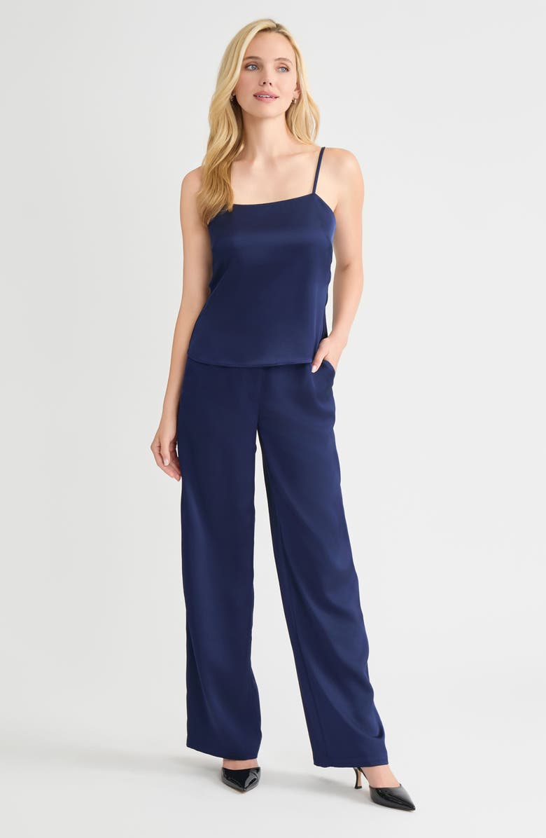 Misook x Lani Lynn Crêpe de Chine Camisole, Alternate, color, Moonlit Navy