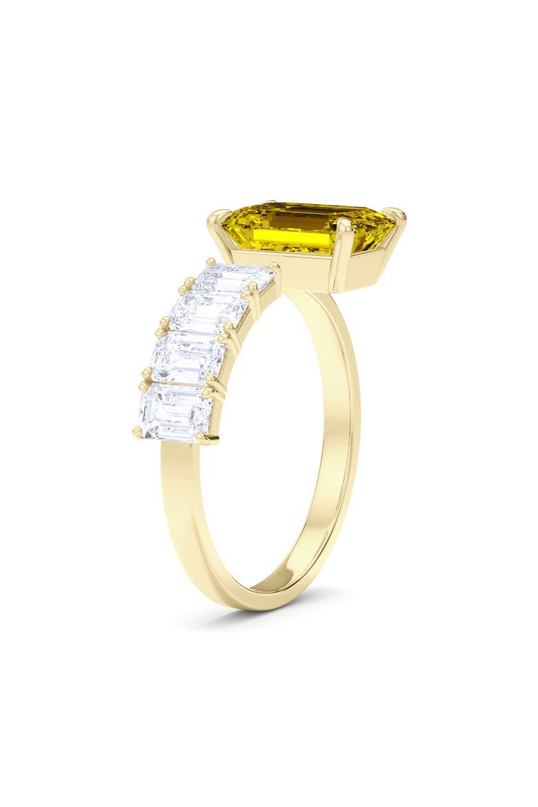 Floating Yellow Lab Grown Diamond Open Ring, Alternate, color, YELLOW GOLD