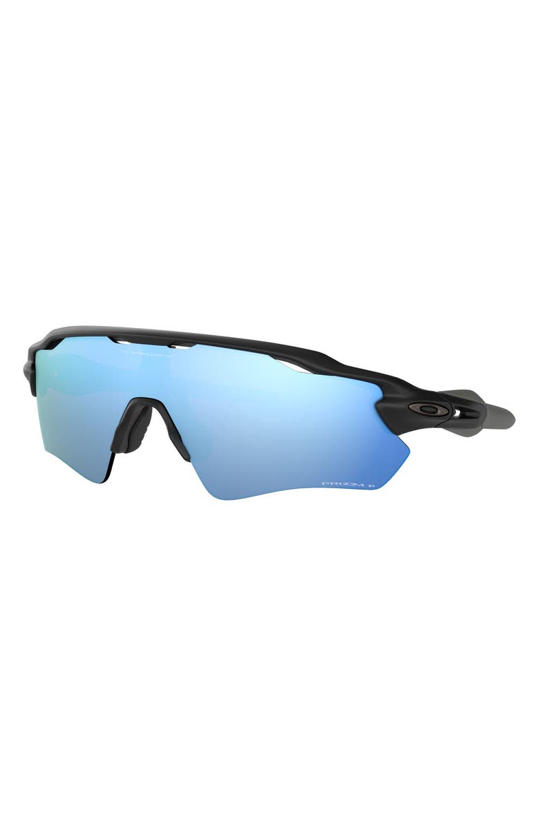 Oakley Radar<sup>®</sup> EV Path<sup>®</sup> 38mm Polarized Prizm<sup>™</sup> Wrap Sunglasses, Alternate, color, Black