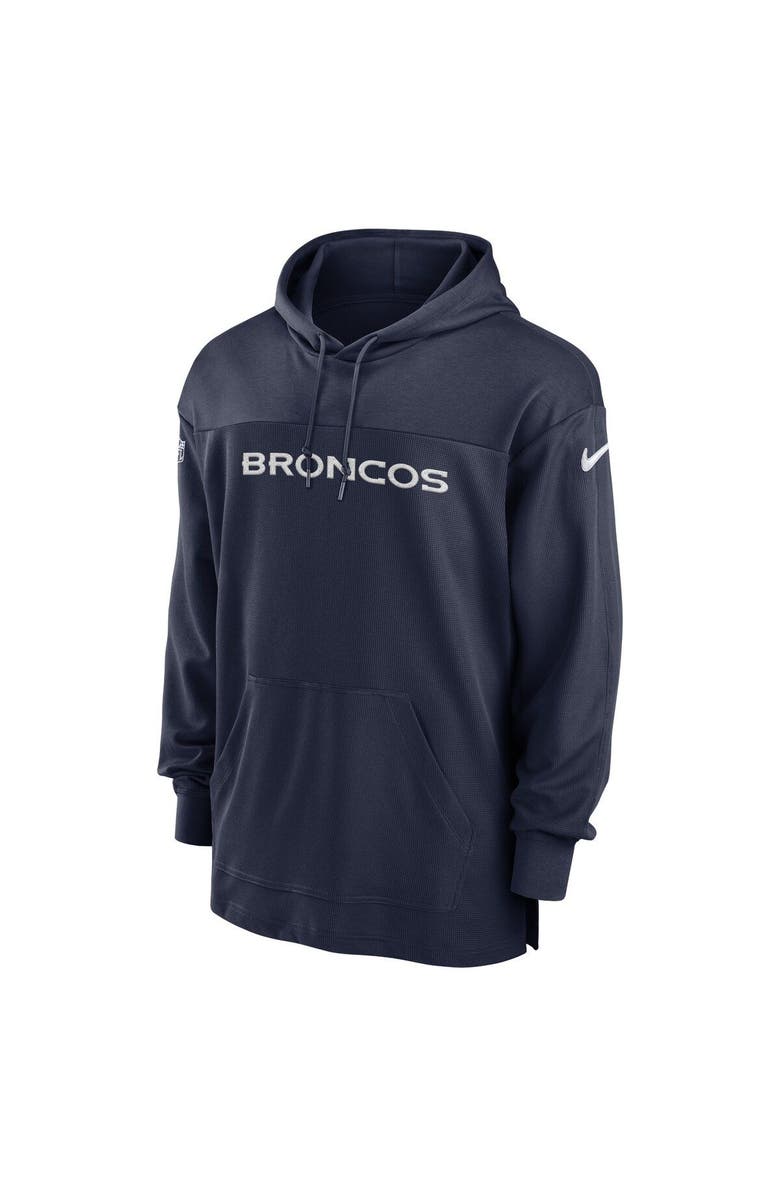 Nike Men's Nike  Navy Denver Broncos 2023 Sideline Performance Hooded Top, Alternate, color, 