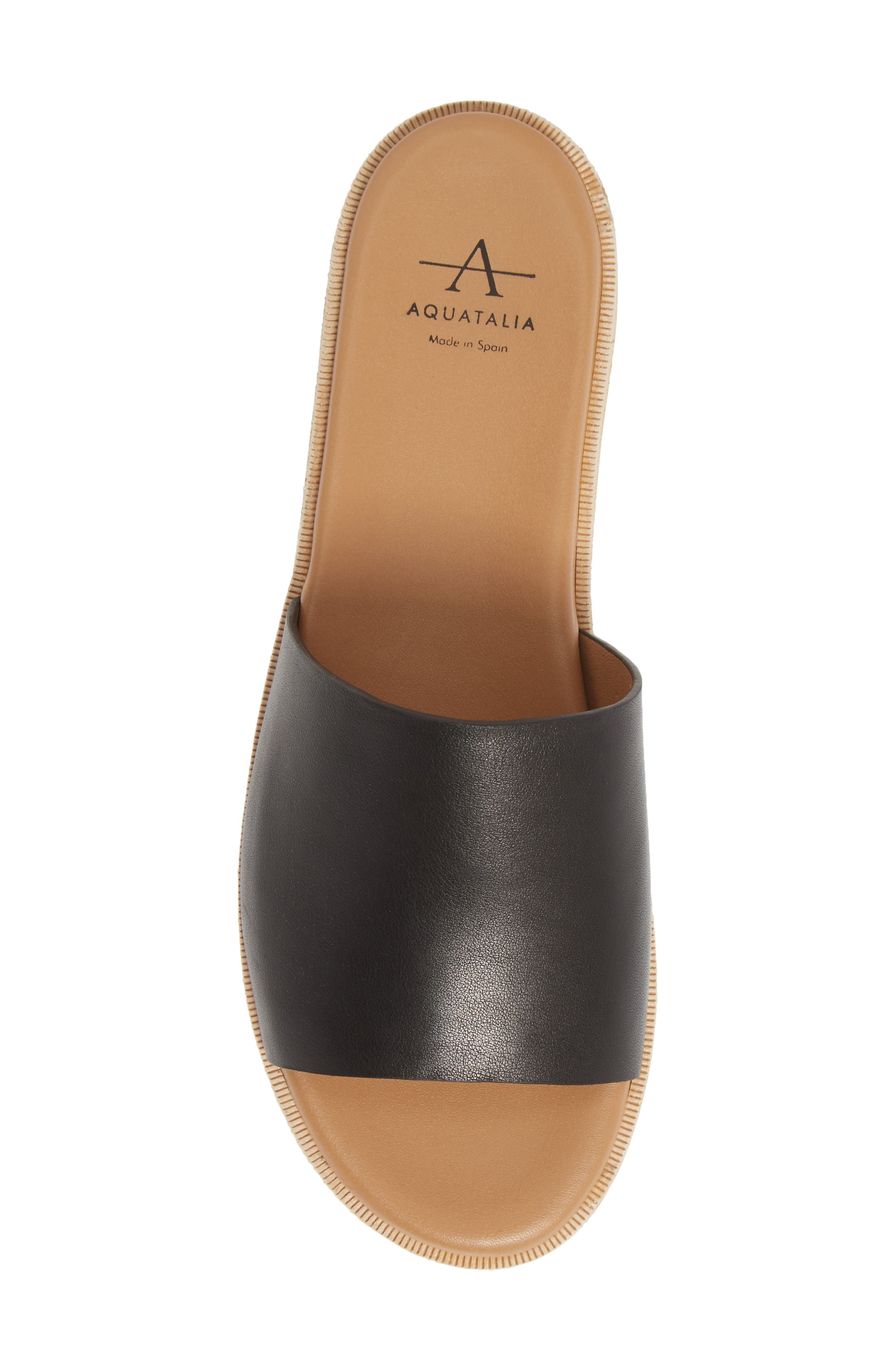 Aquatalia Shayna Espadrille Platform Slide Sandal, Alternate, color, 