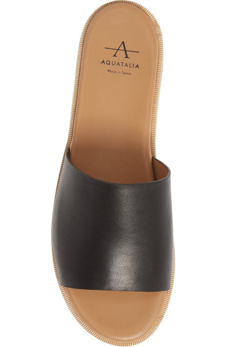 Aquatalia Shayna Espadrille Platform Slide Sandal, Alternate, color,