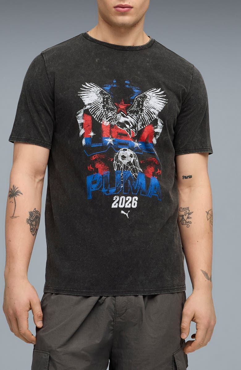 PUMA Fanpack '90s Bespoke USA Cotton Graphic T-Shirt, Main, color, 
