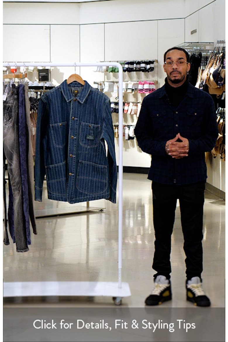 Paul Smith + Lee Stripe Denim Chore Coat (Men) | Nordstrom