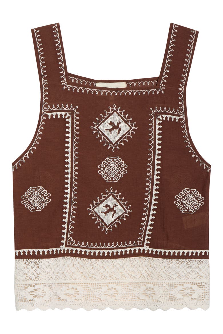 The Sparrow Tank Top, Main, color, CHOCOLATE