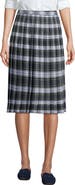 Lands' End School Uniform Plaid Pleated Skirt Below the Knee