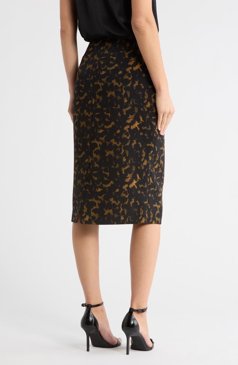 Theory High Waist Pencil Skirt, Alternate, color, Dark Brown Multi