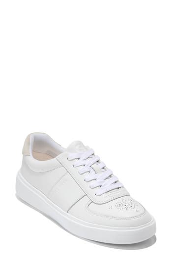 Cole Haan Grandpro Rally Canvas Court Sneaker In Optic White/silver Birch