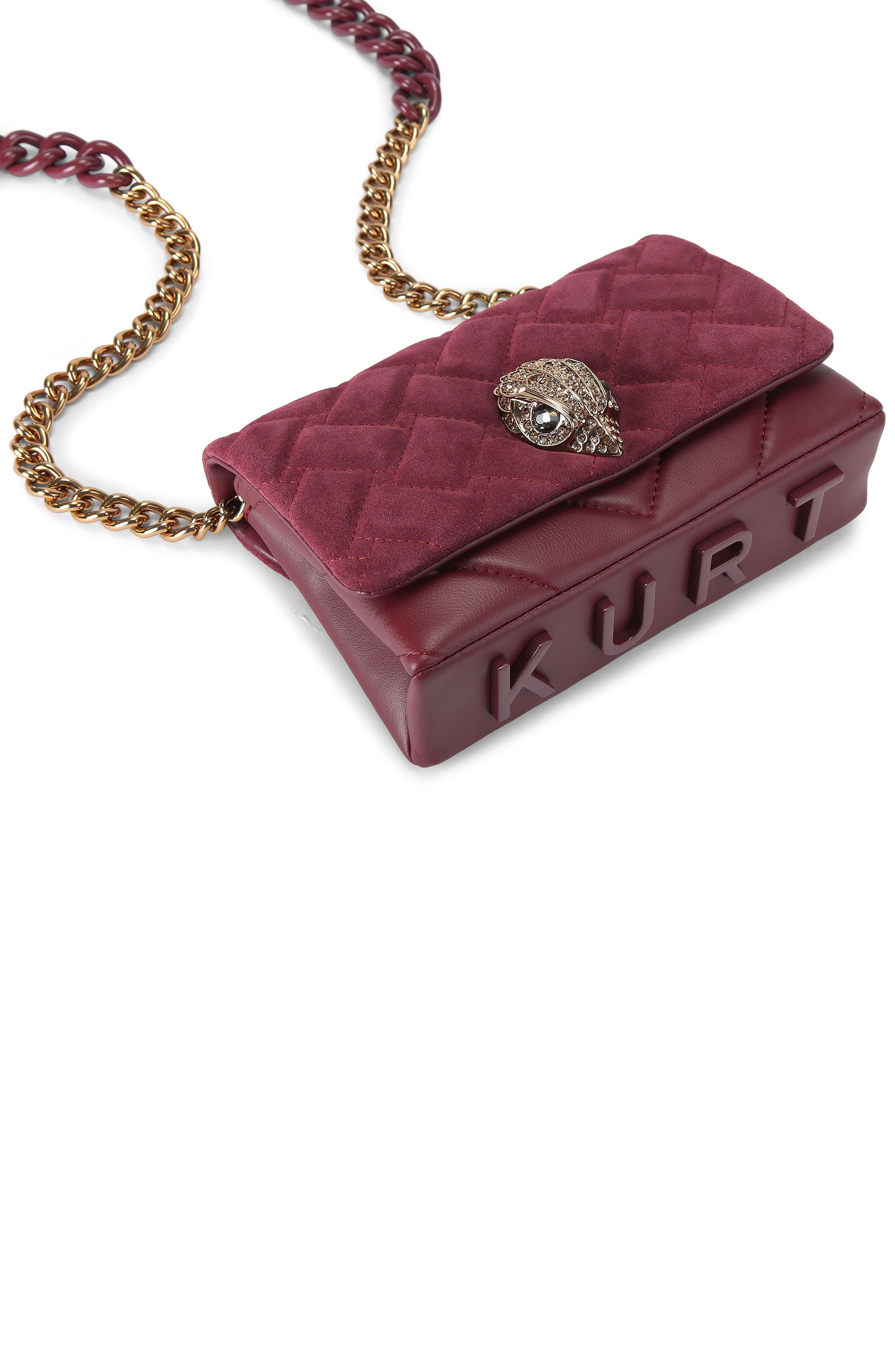 Kurt Geiger London Mini Kensington Quilted Crossbody Bag, Alternate, color, 