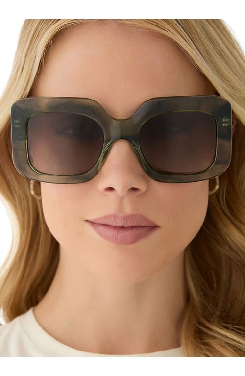 Diff Giada 52mm Polarized Square Sunglasses In Multi