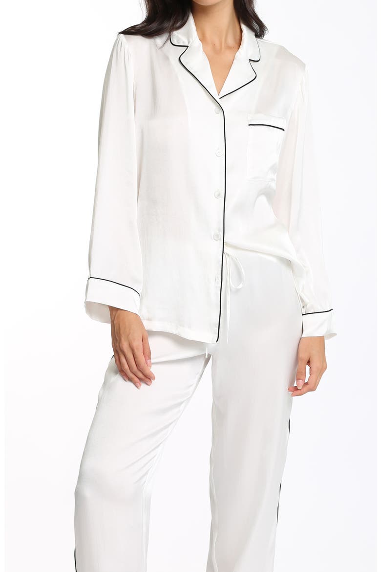 Silk Pajamas, Alternate, color, IVORY
