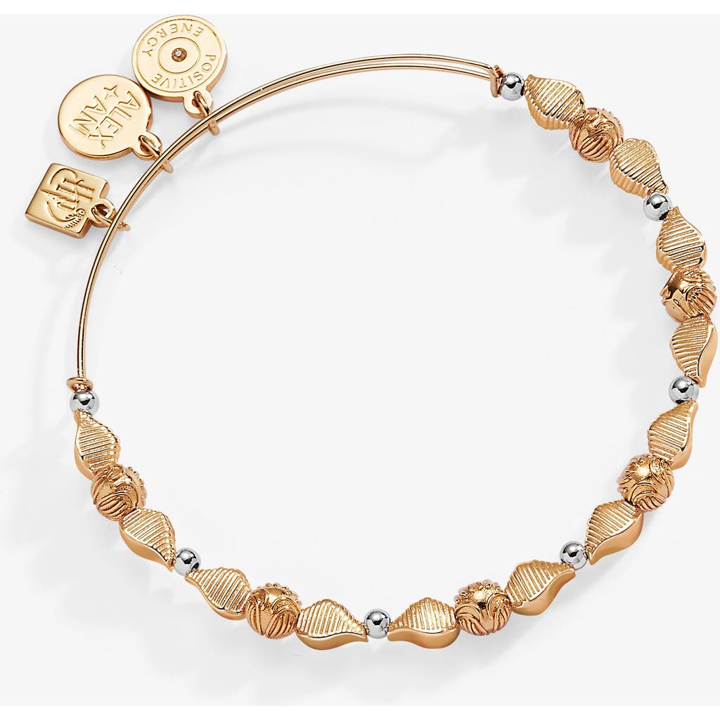 Alex And Ani Harry Potter Golden Snitch Beaded Bangle Bracelet In Two Tone