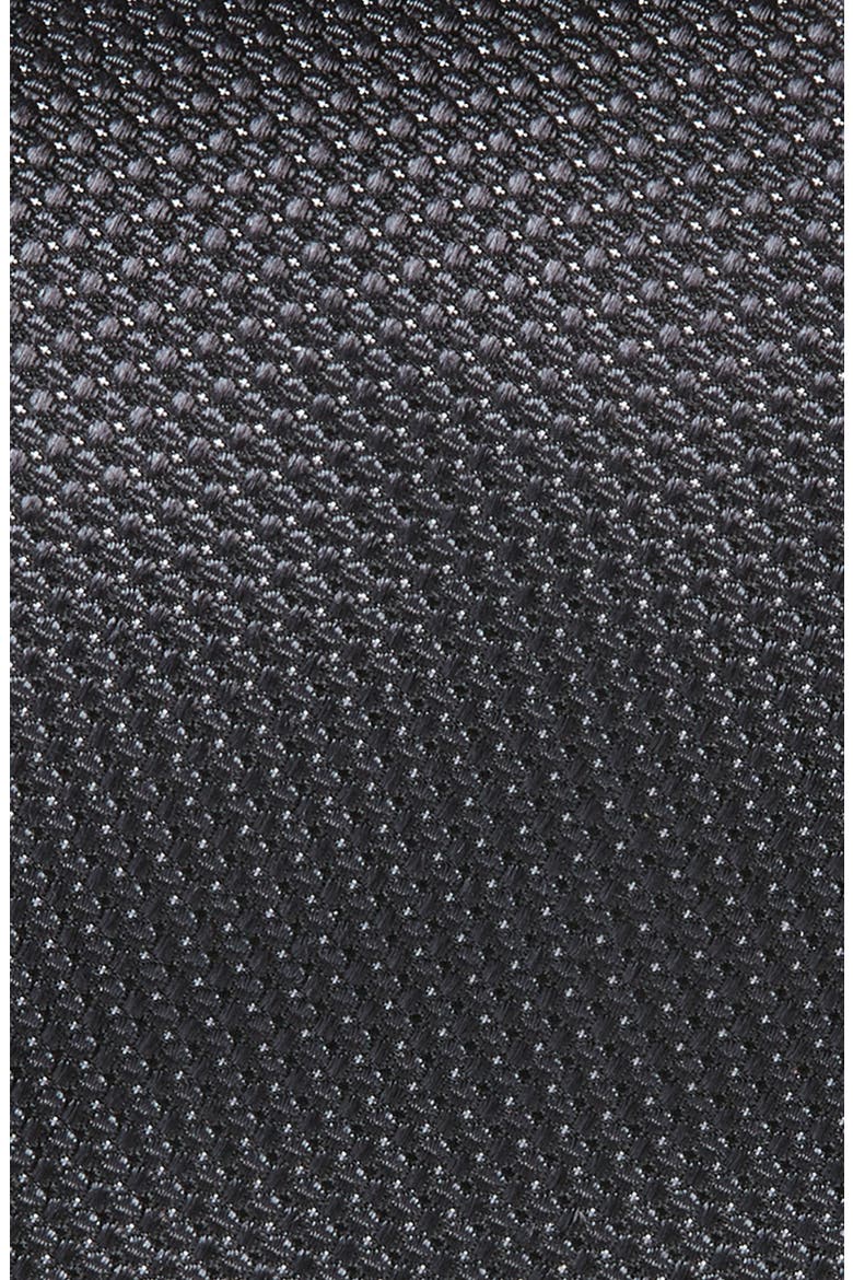 Geometric Silk Tie, Alternate, color, BLACK