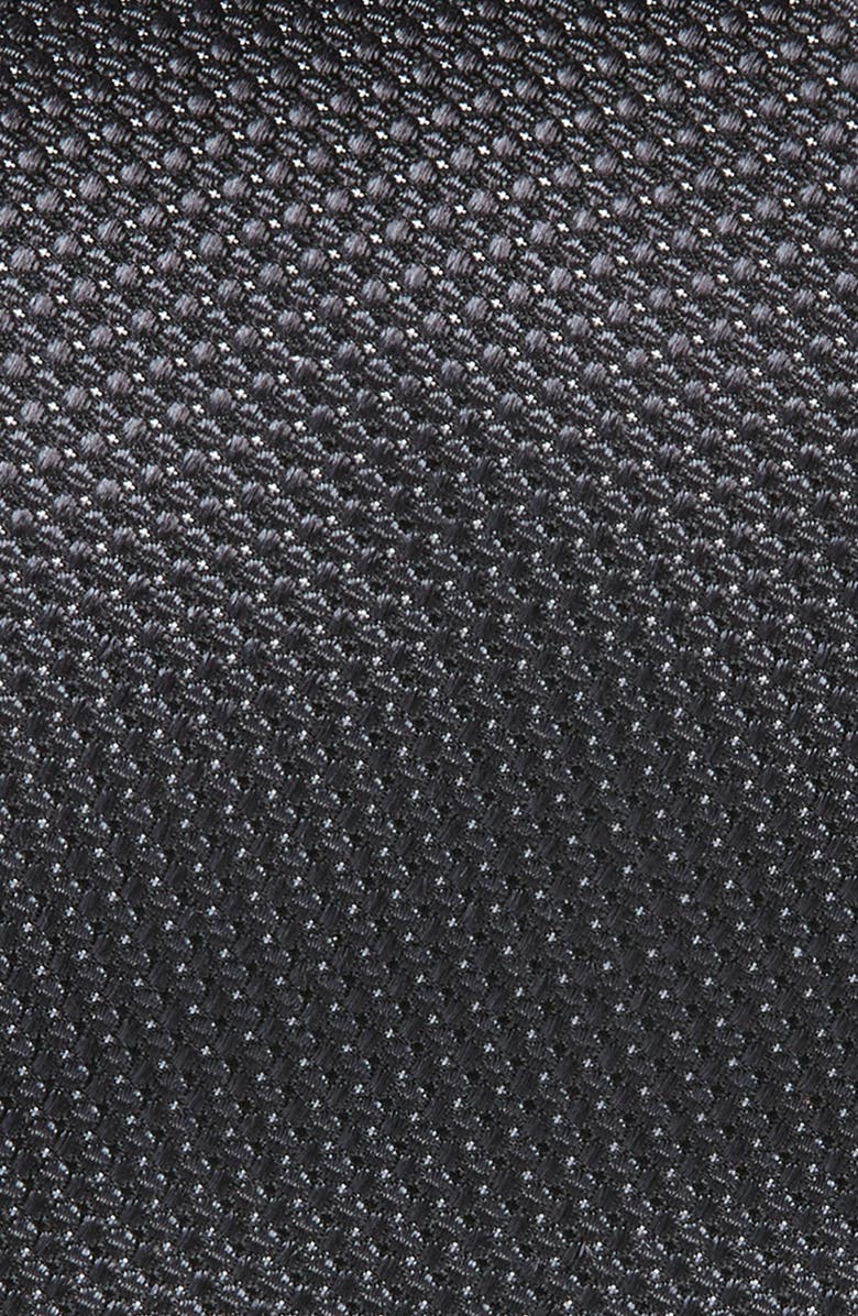 Nordstrom Geometric Silk Tie, Alternate, color, Black