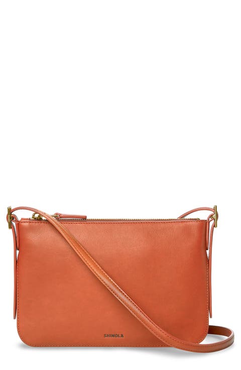 Small Bixby Accordion Leather Crossbody Bag