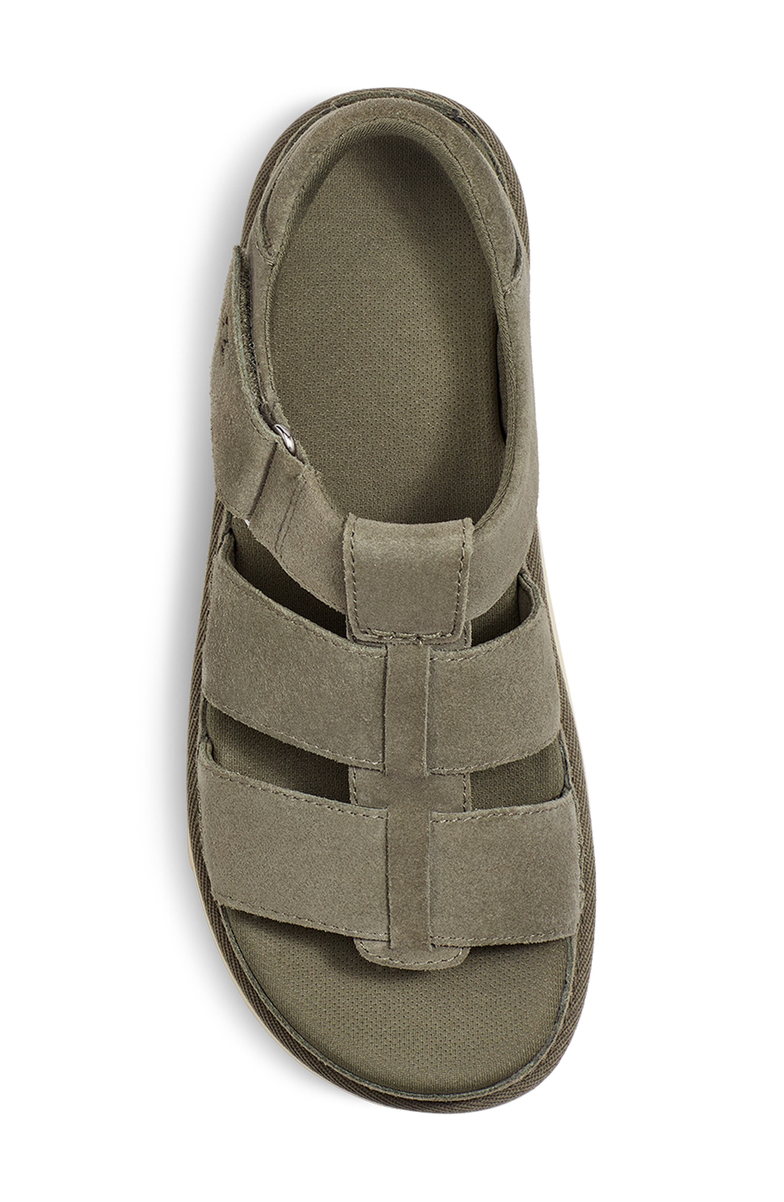 Goldenstar Strappy Platform Sandal, Alternate, color, MOSS GREEN