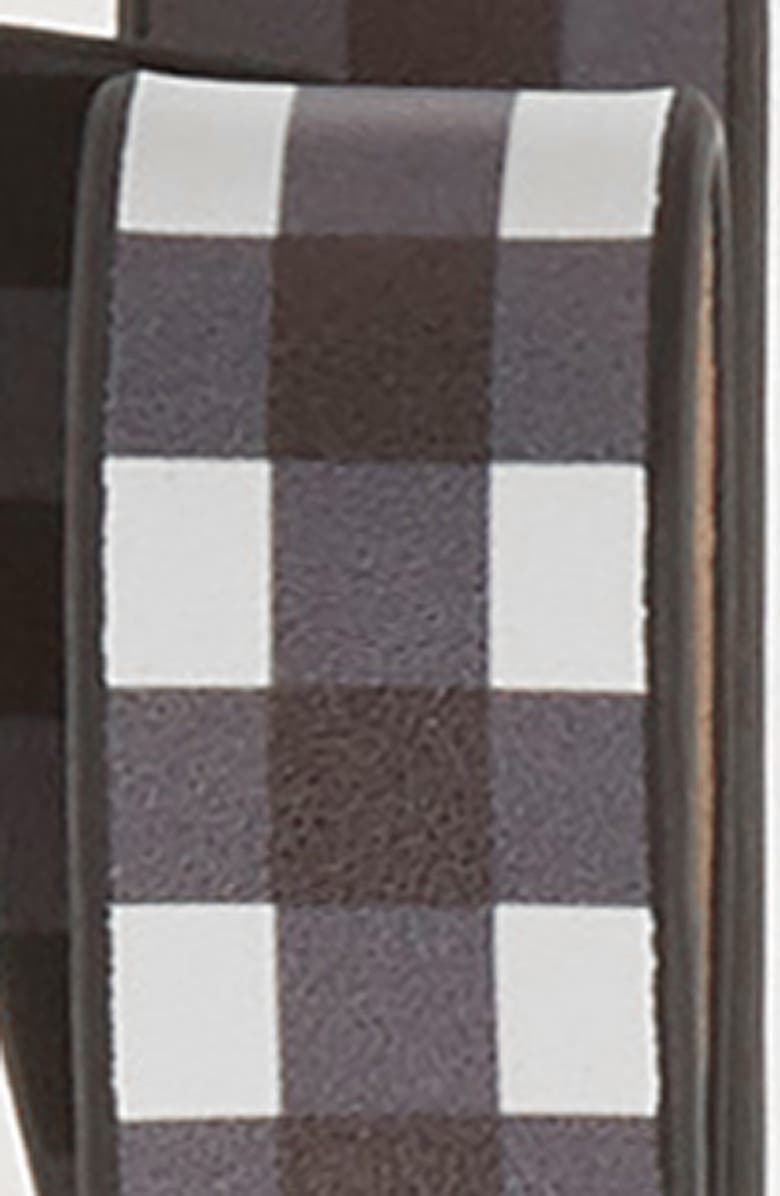 Kate Spade New York gingham leather belt, Alternate, color, 