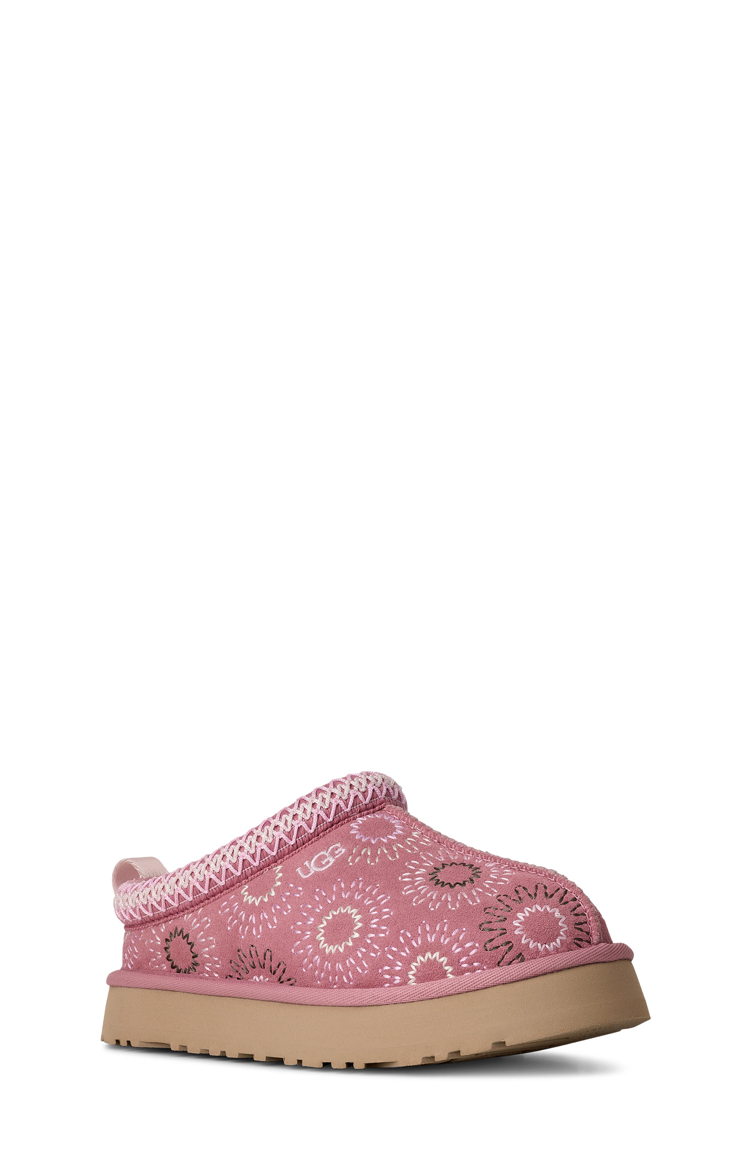 UGG<sup>®</sup> Kids' Tazz Sun Stitch Slipper, Main, color, Horizon Pink