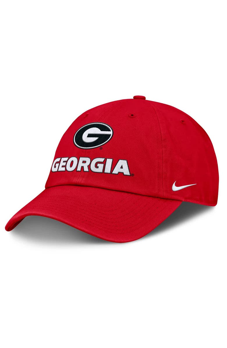 Nike Men's Nike Red Georgia Bulldogs 2025 Sideline Club Adjustable Hat, Main, color, 