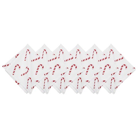 Candy Cane Wishes Napkins Set of 6