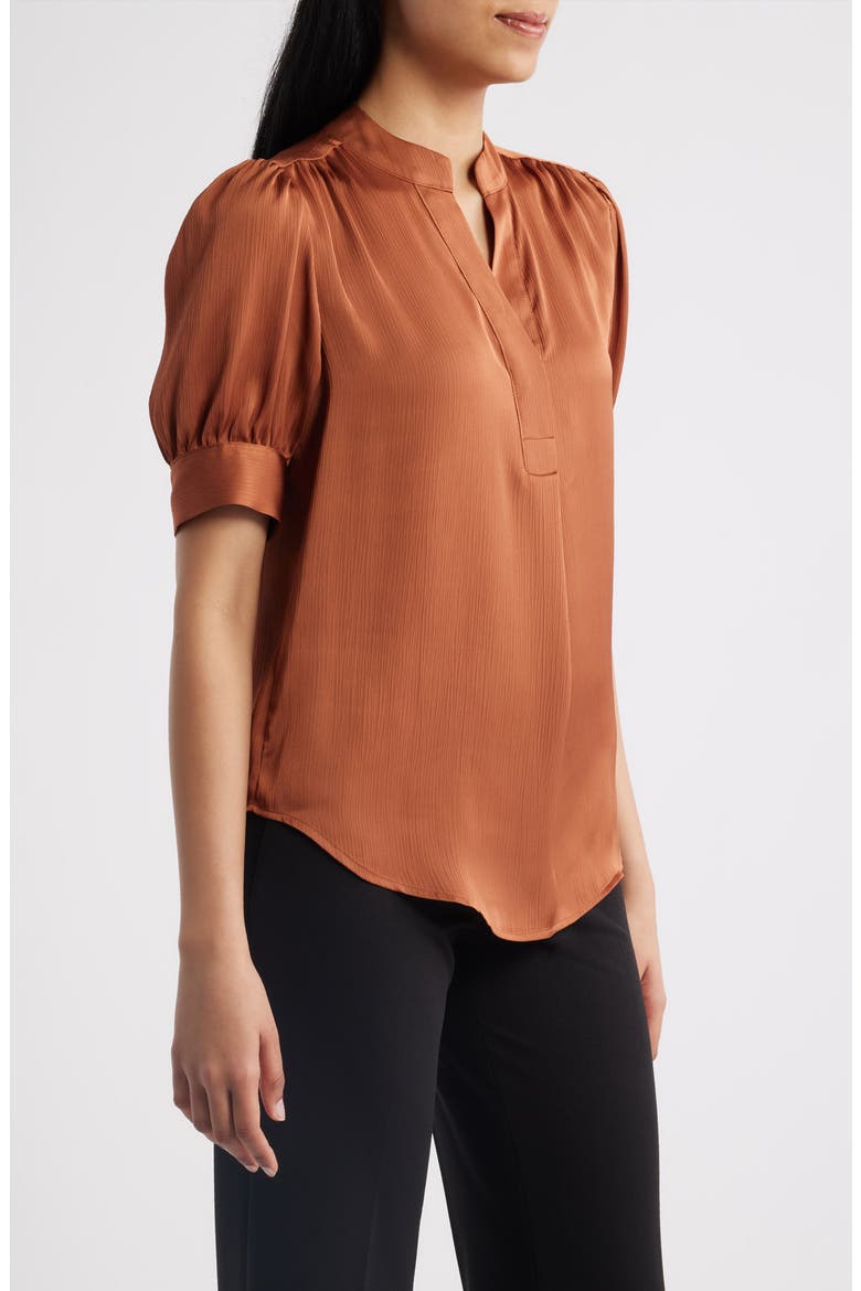 Crinkle Satine Top, Alternate, color, CEDAR SPICE