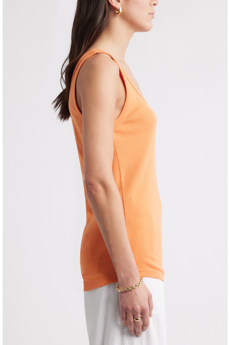 Cotton Tank, Alternate, color, ORANGE GLOW