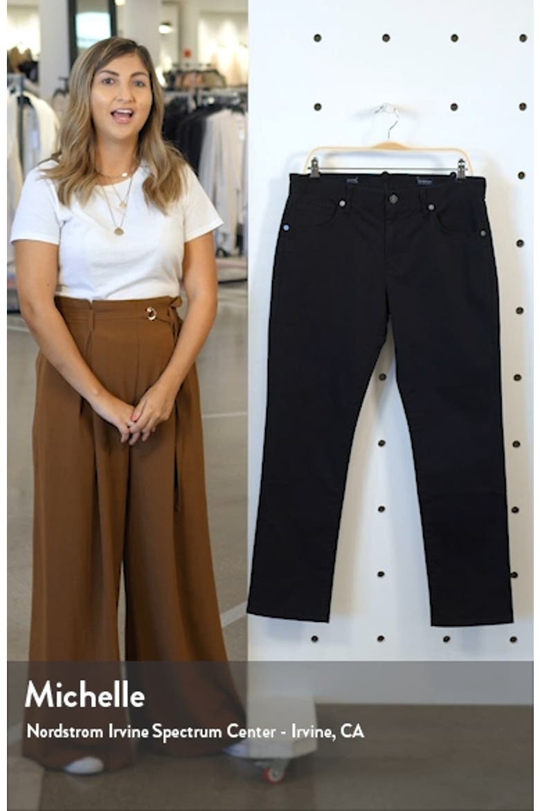 Clifton Slim Brushed Twill Slim Straight Leg Five-Pocket Pants video