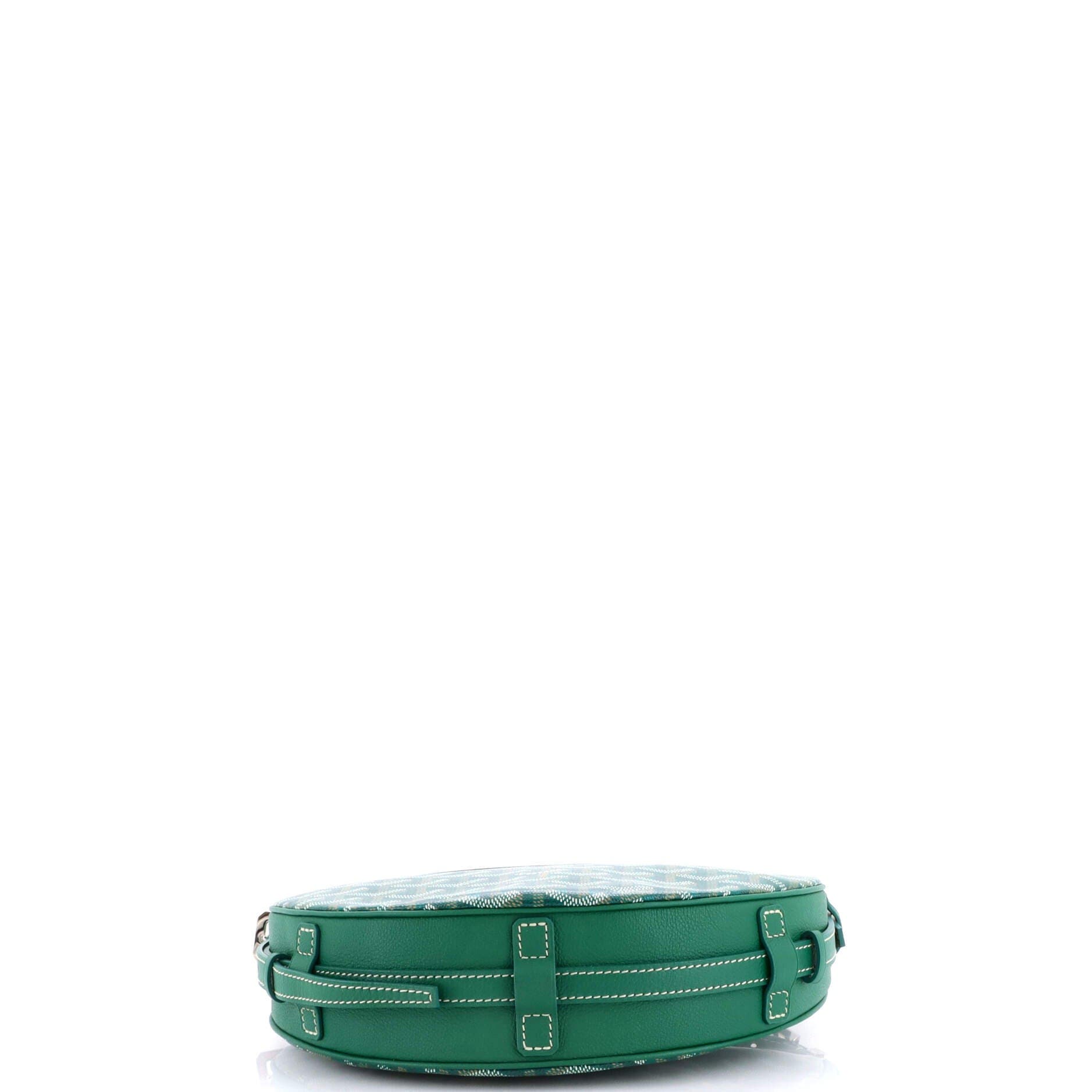 Pre-Owned Goyard Hirondelle Shoulder Bag Coated Canvas and Leather, Alternate, color, Green