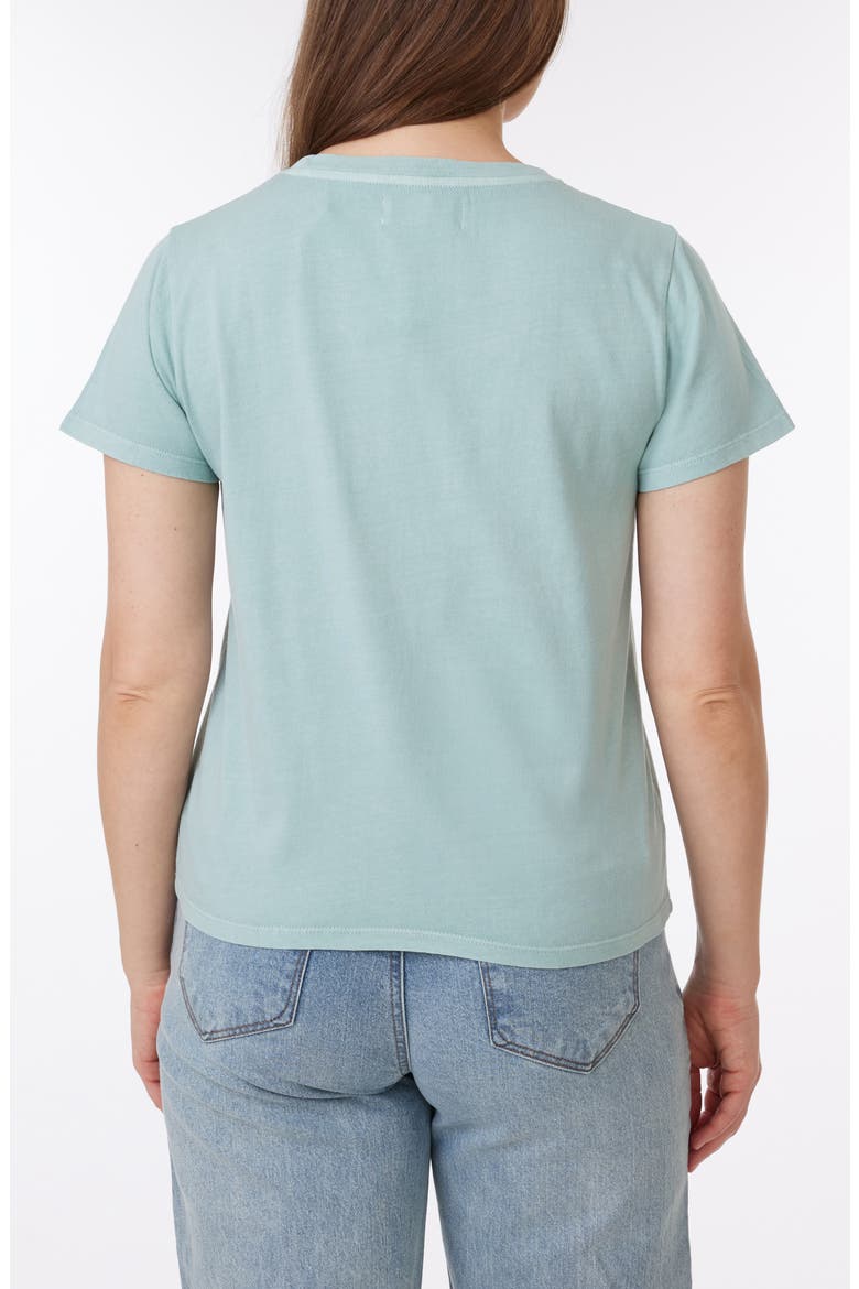Sunwashed Crop Cotton T-Shirt, Alternate, color, BLUE SURF
